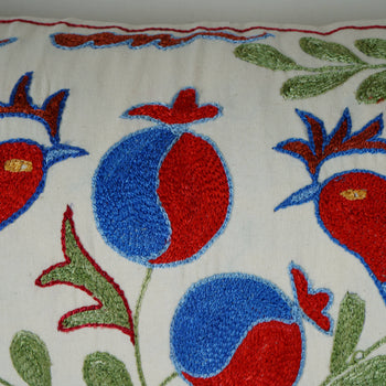 Bird Suzani Bedding Pillow Cover | 16'' x 35''