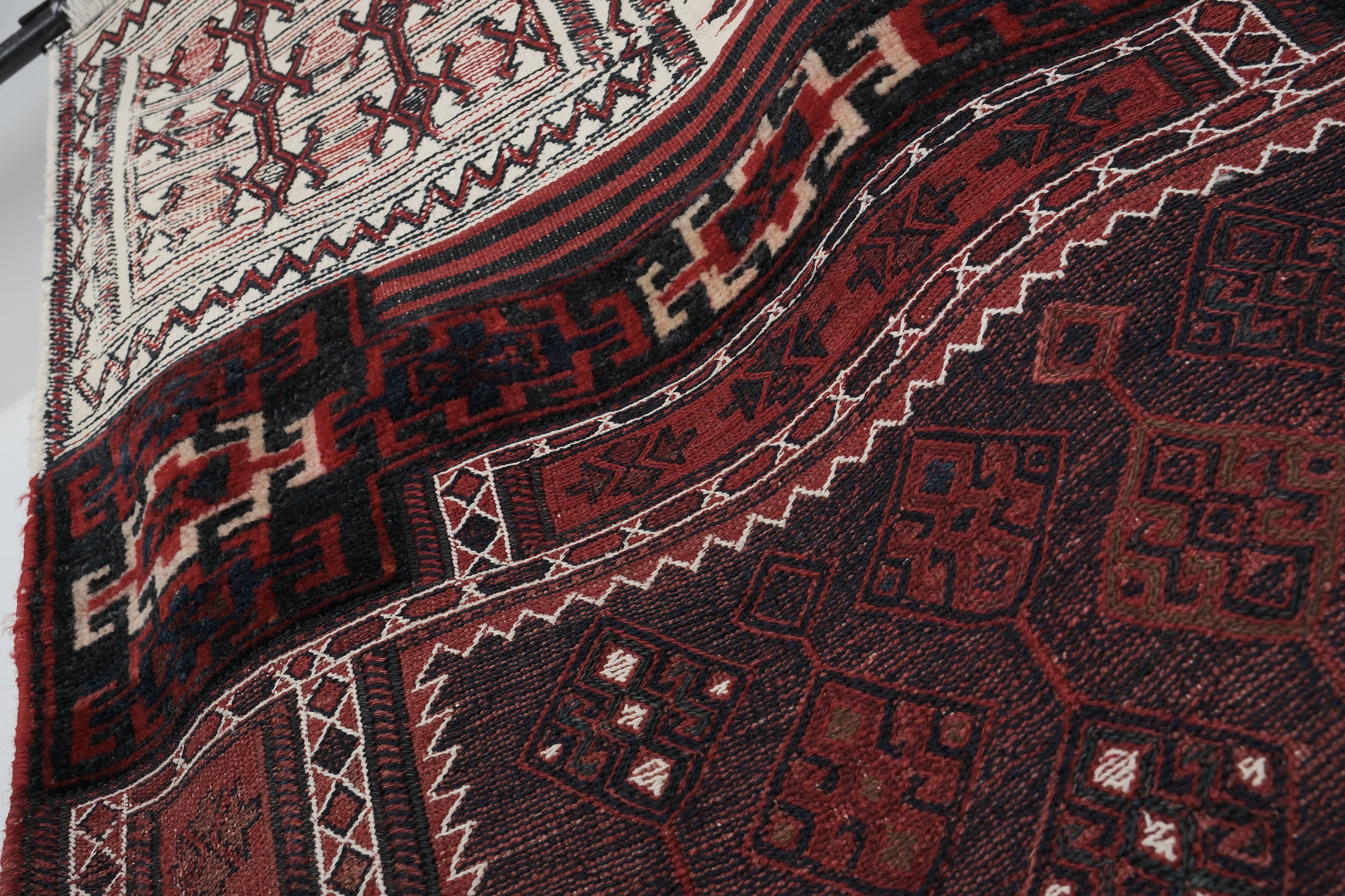 Vintage Turkish Anatolian Rug 3'1'' x 7'7''