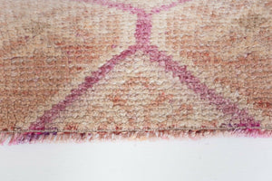 Vintage Turkish Kars Oushak Runner 2'8'' x 9'9''