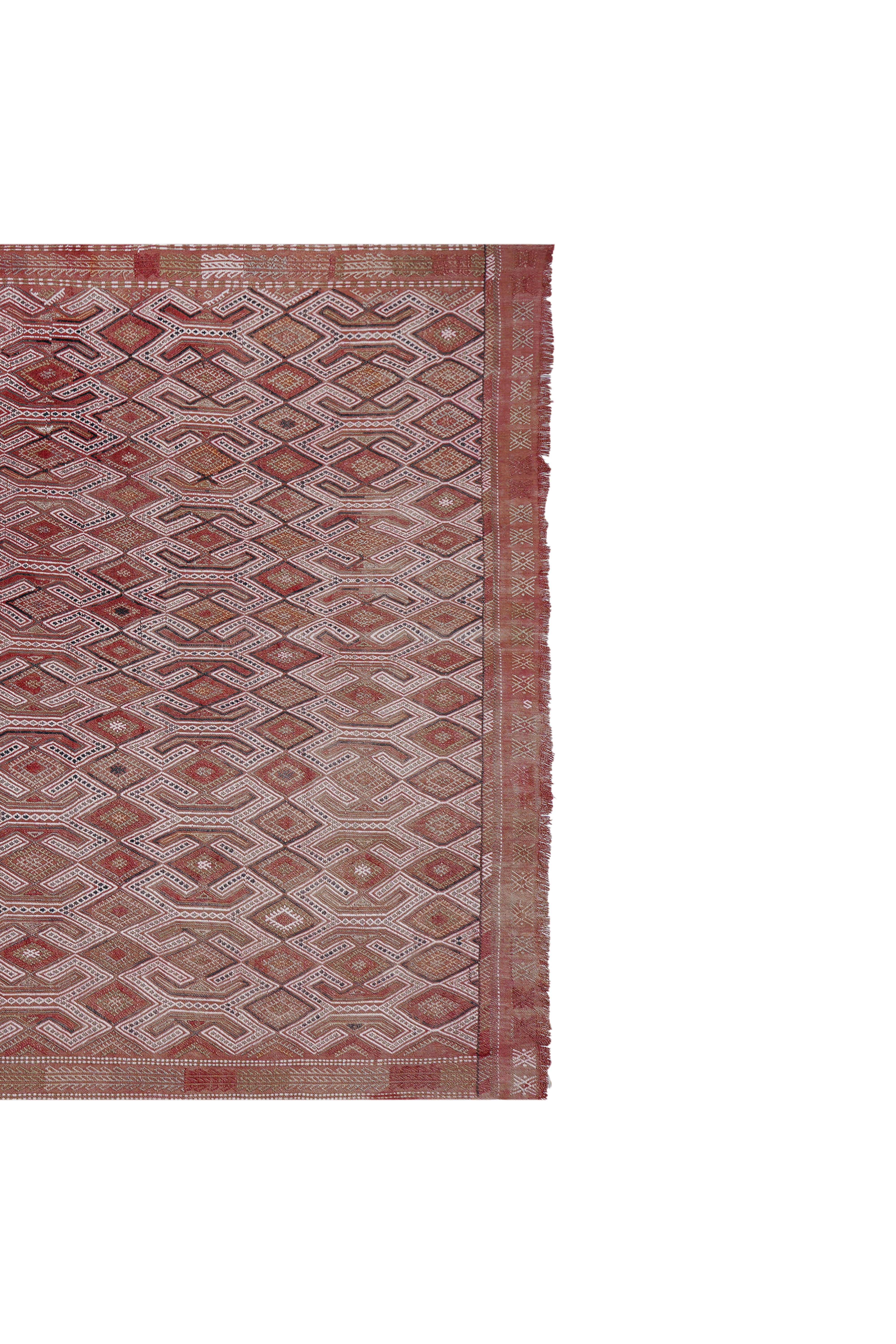 Vintage Turkish Kilim Rug 5'2'' x 7'7''