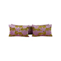 Silk Ikat Velvet Pillow Cover Set of 3 | 16'' x 24''