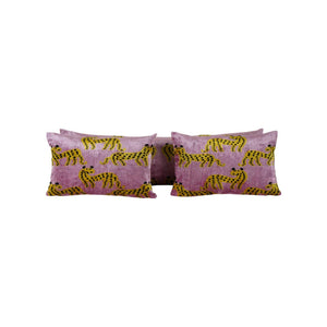 Silk Ikat Velvet Pillow Cover Set of 3 | 16'' x 24''