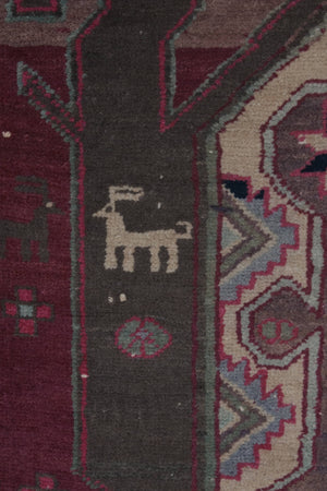 Vintage Caucasian Runner Rug 3'9'' x 10'6''