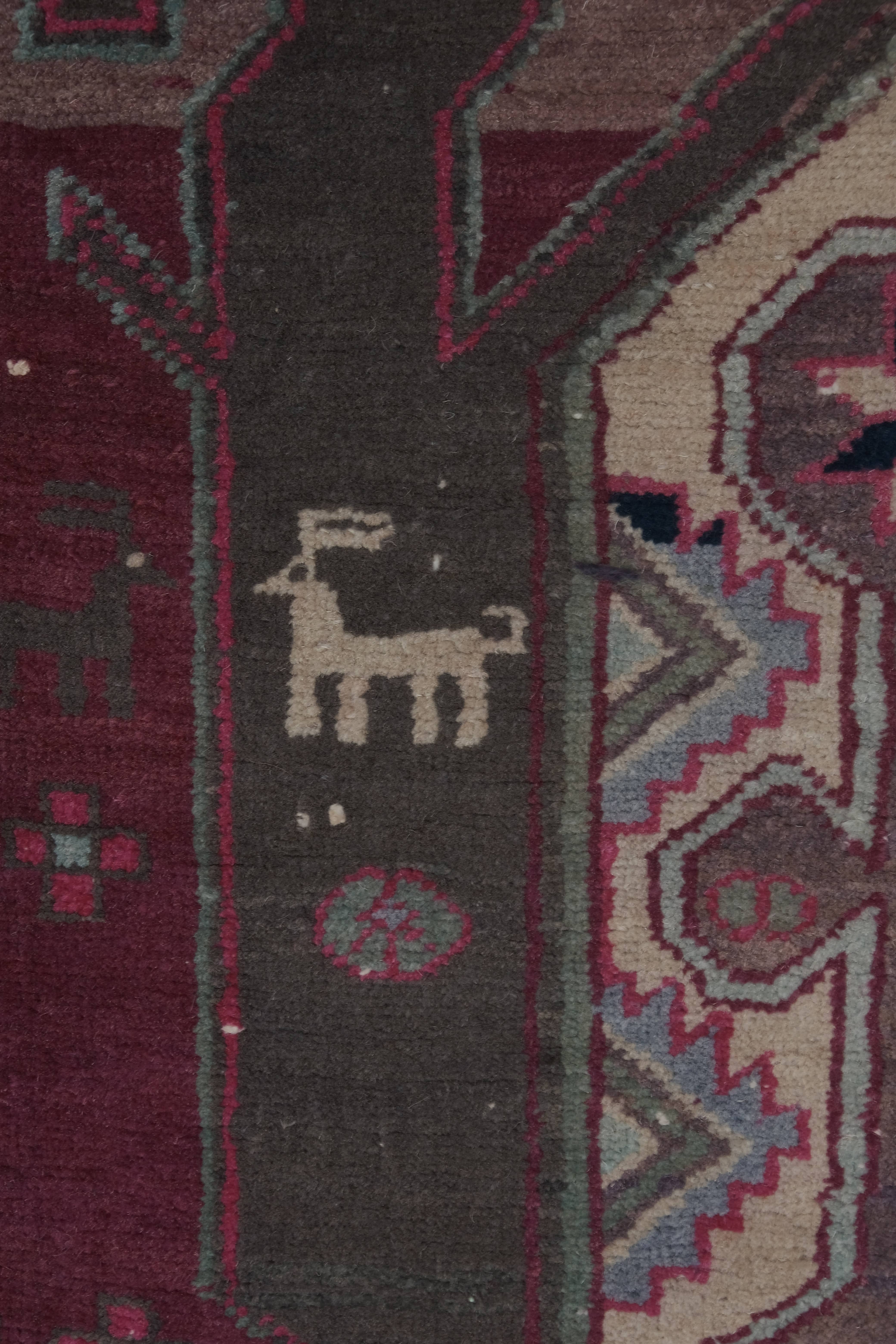 Vintage Caucasian Runner Rug 3'9'' x 10'6''