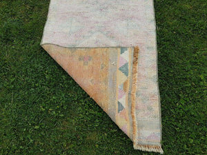 Vintage Turkish Herki Oushak Runner 2'6'' x 11'9''
