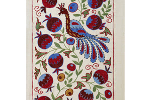 Peacock Suzani Wall Hanging & Tablecloth | 20'' x 36''