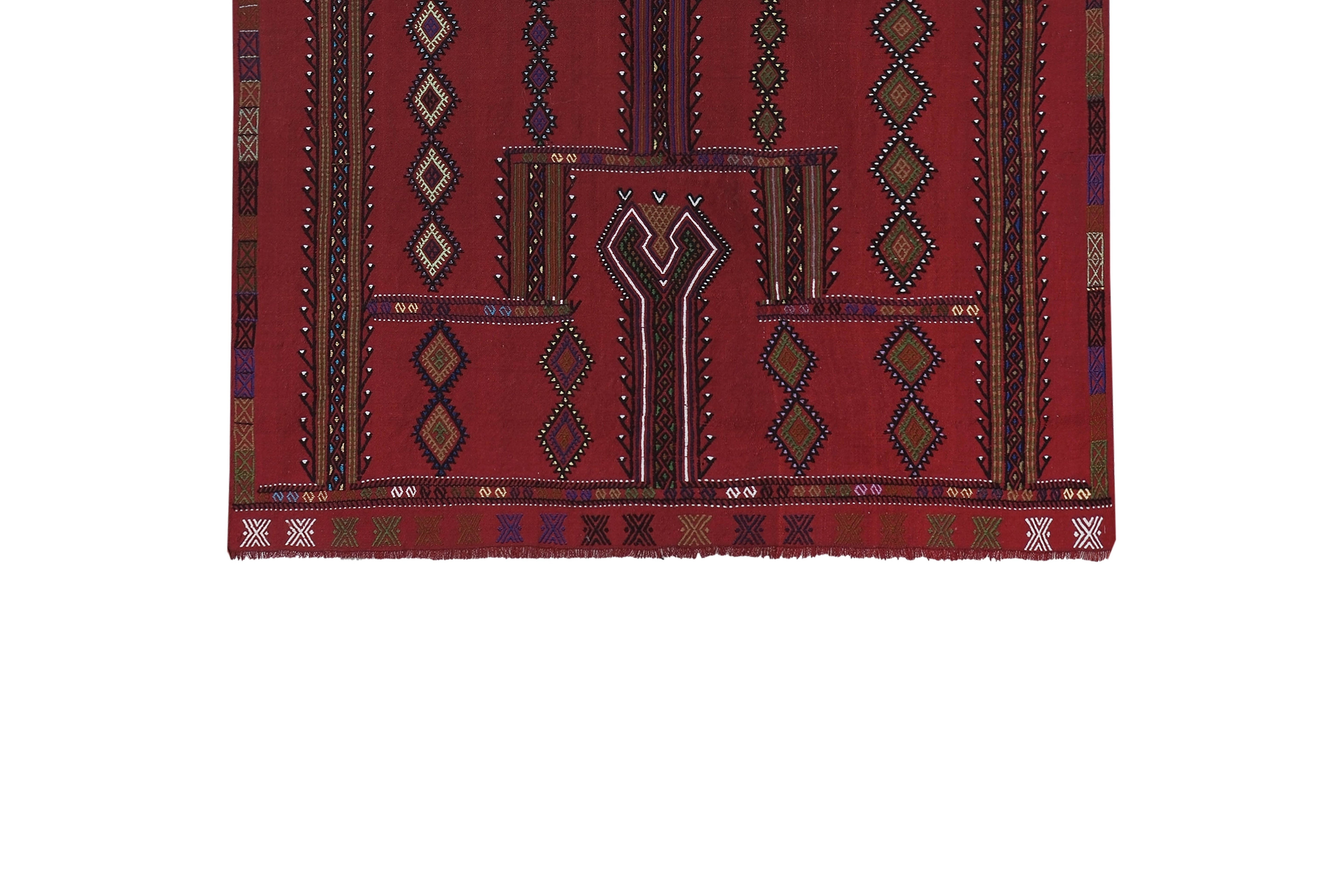 Vintage Turkish Kilim Rug 4'9'' x 7'7''