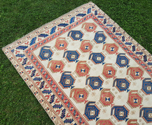 Vintage Turkish Rug 3'7'' x 5'10''