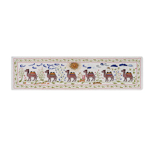 Camel Silk Suzani Wall Hanging & Bedspread 1'8'' x 6'3''