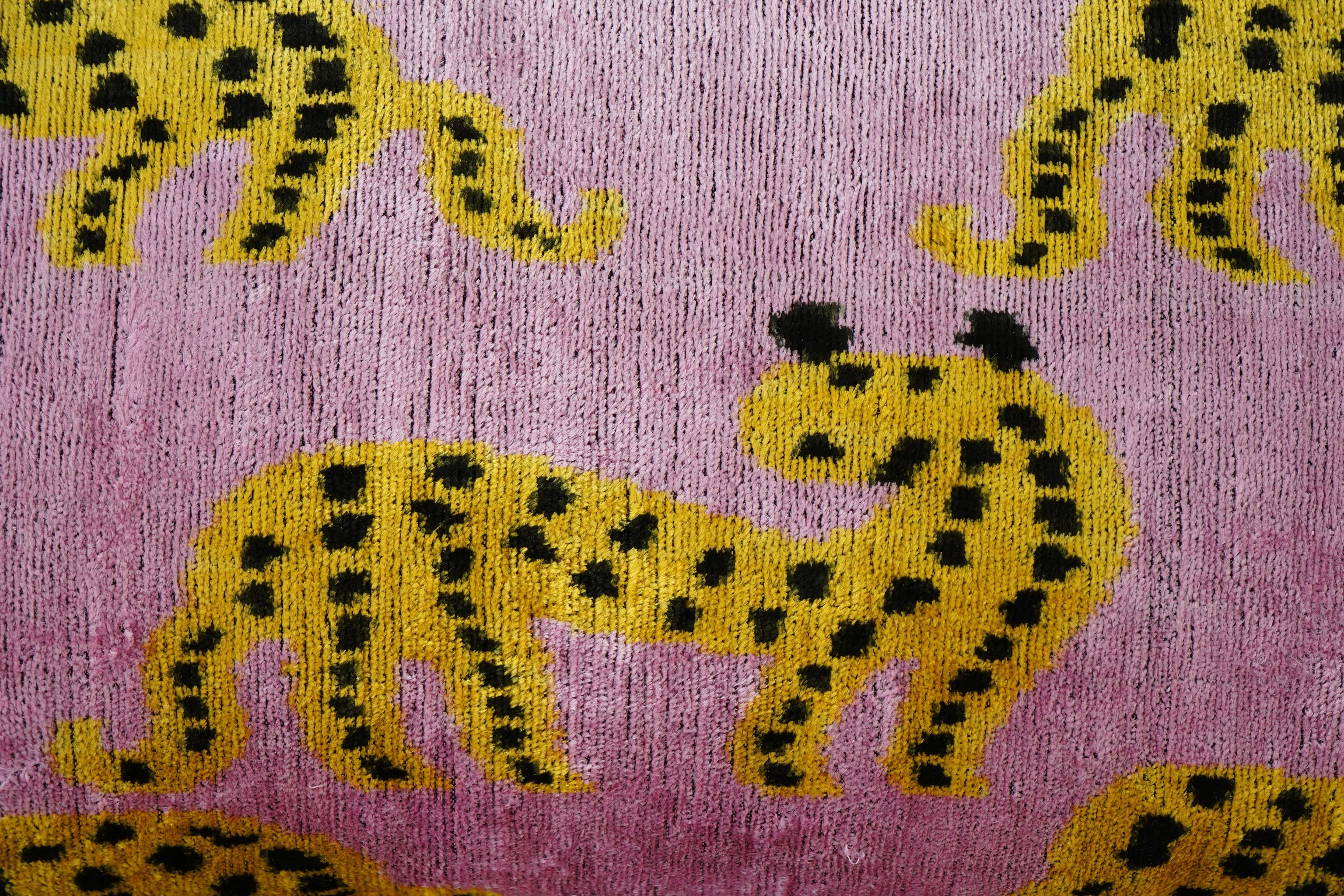 Silk Ikat Velvet Pillow Cover | 16'' x 24''