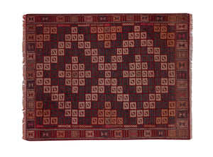 Vintage Turkish Kilim Rug 4'9'' x 6'9''