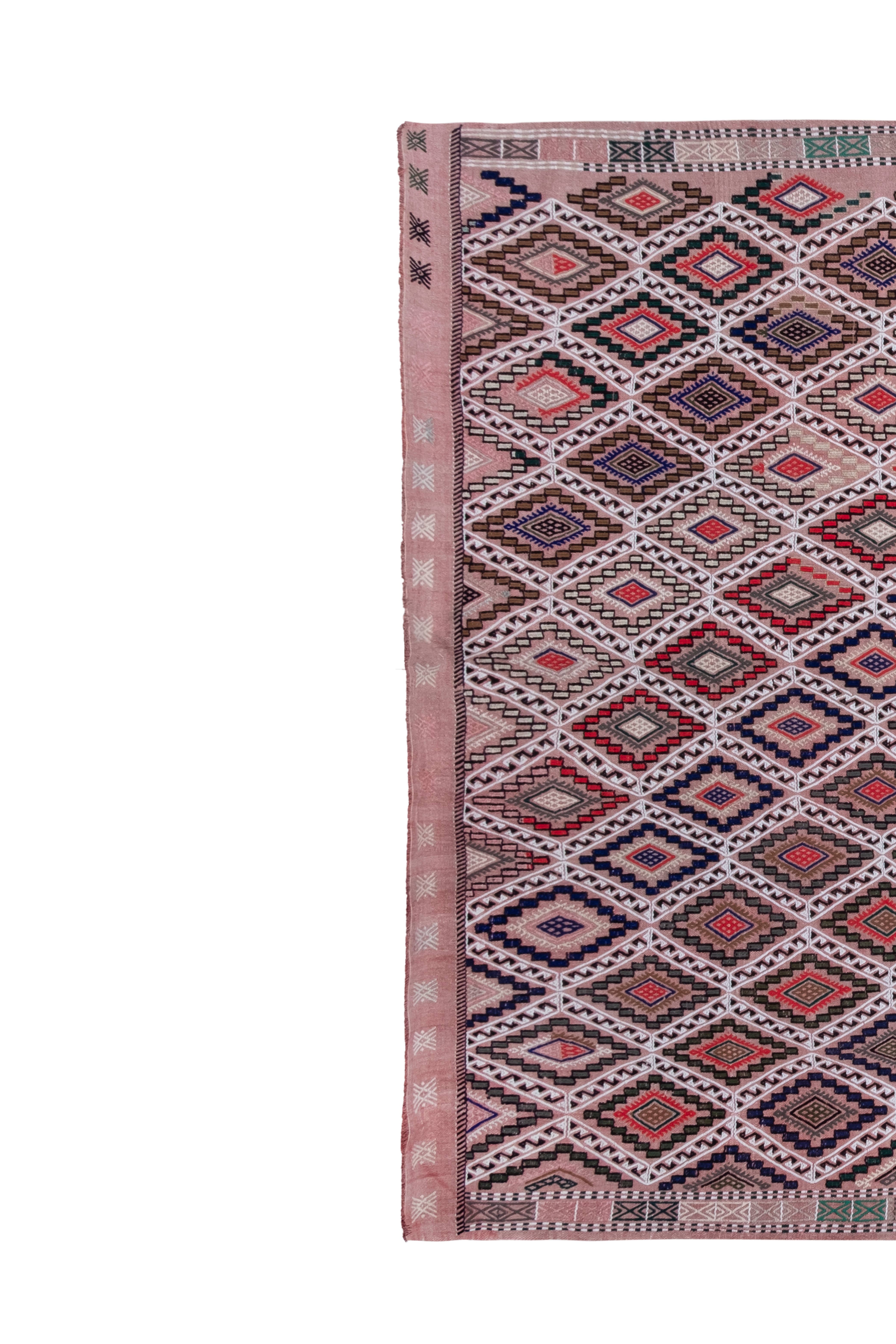 Vintage Turkish Kilim Rug 5'10'' x 9'7''