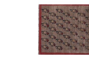 Vintage Turkish Tulu Rug 3'7'' x 6'11''