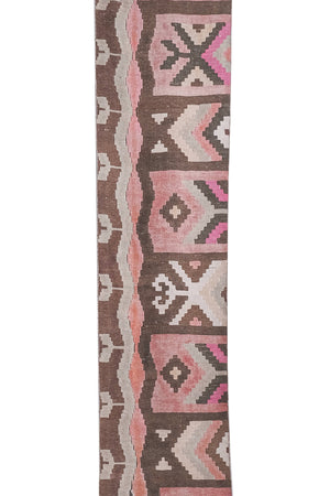 Vintage Turkish Kilim Runner 2'5'' x 20'8''