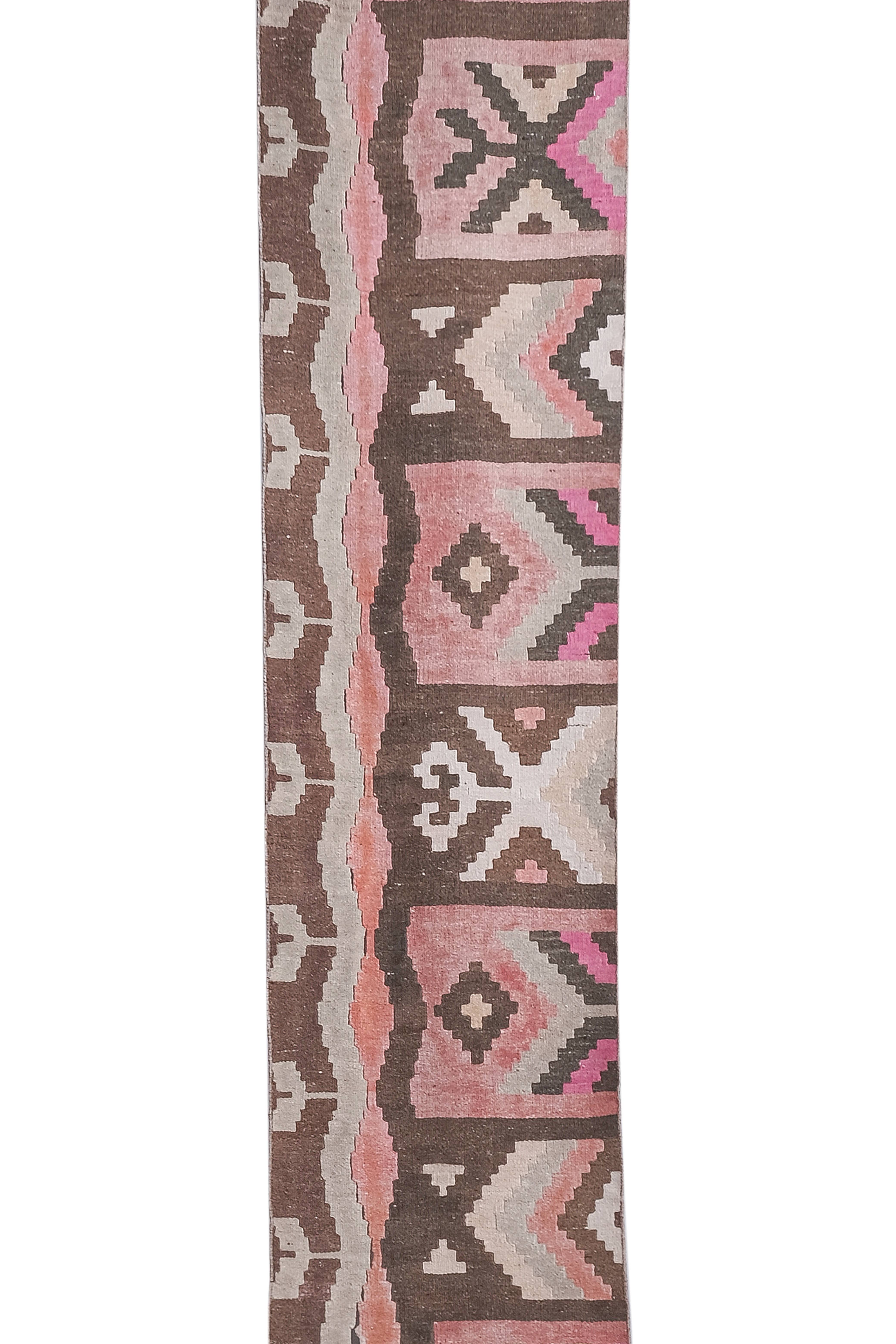 Vintage Turkish Kilim Runner 2'5'' x 20'8''