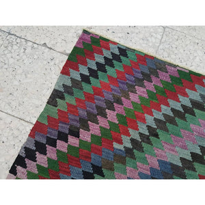 Vintage Turkish Kilim Rug 34'' x 43''