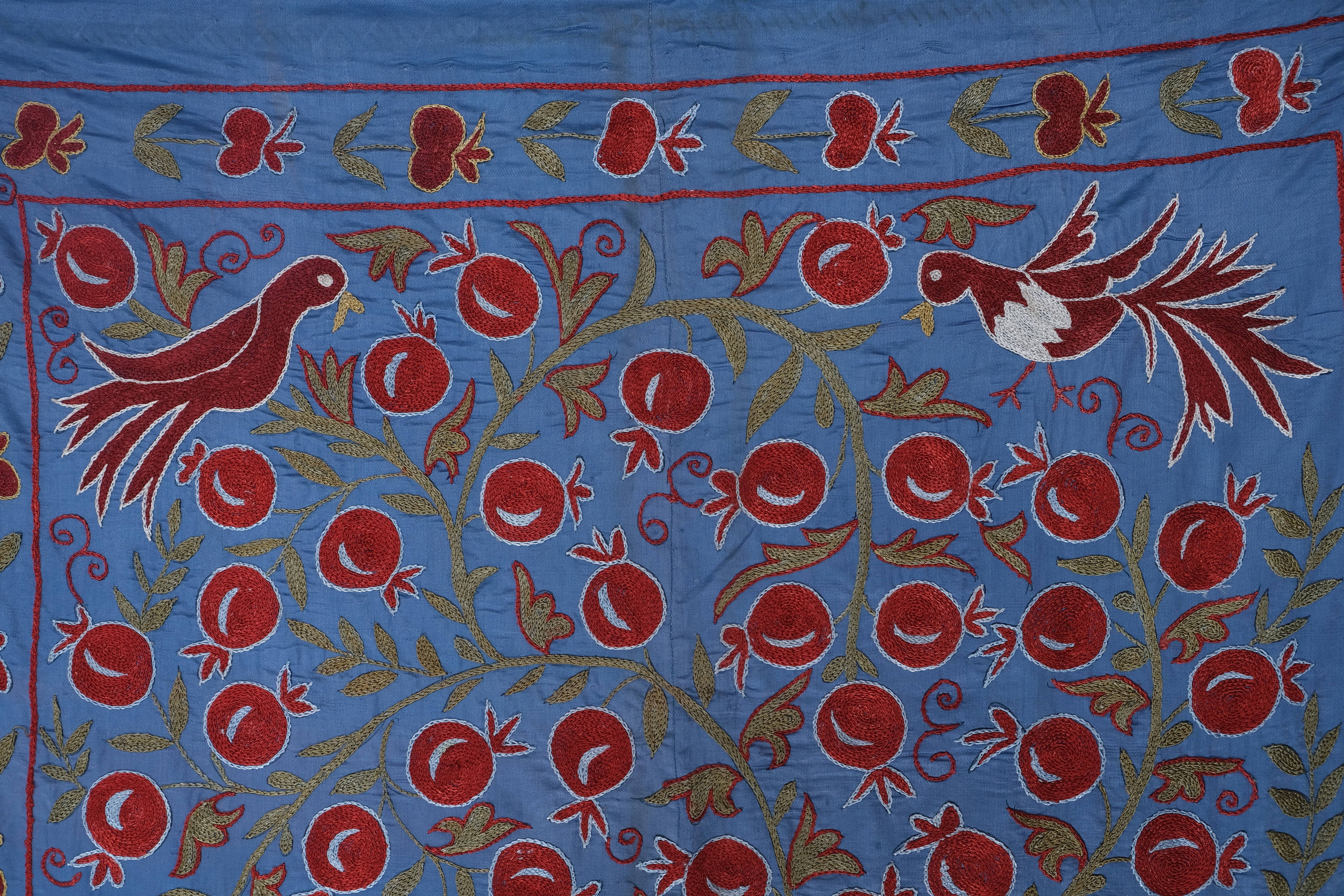 Silk Suzani Table Runner | 3'6'' x 6'3''