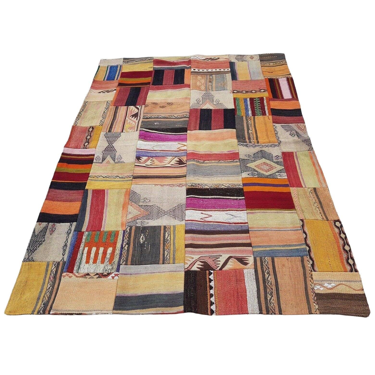 Vintage Turkish Kilim Rug 4'10'' x 6'6''