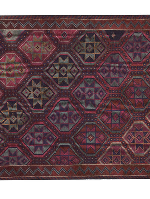 Vintage Turkish Kilim Rug 5'9'' x 8'3''