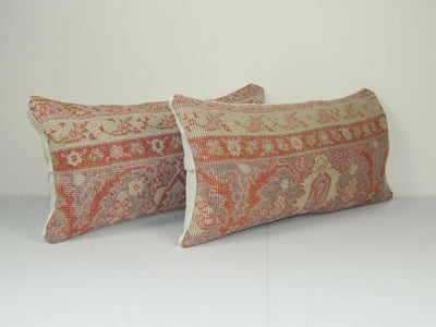 Rug Pillow Cover Set of 2 | 12'' x 24''