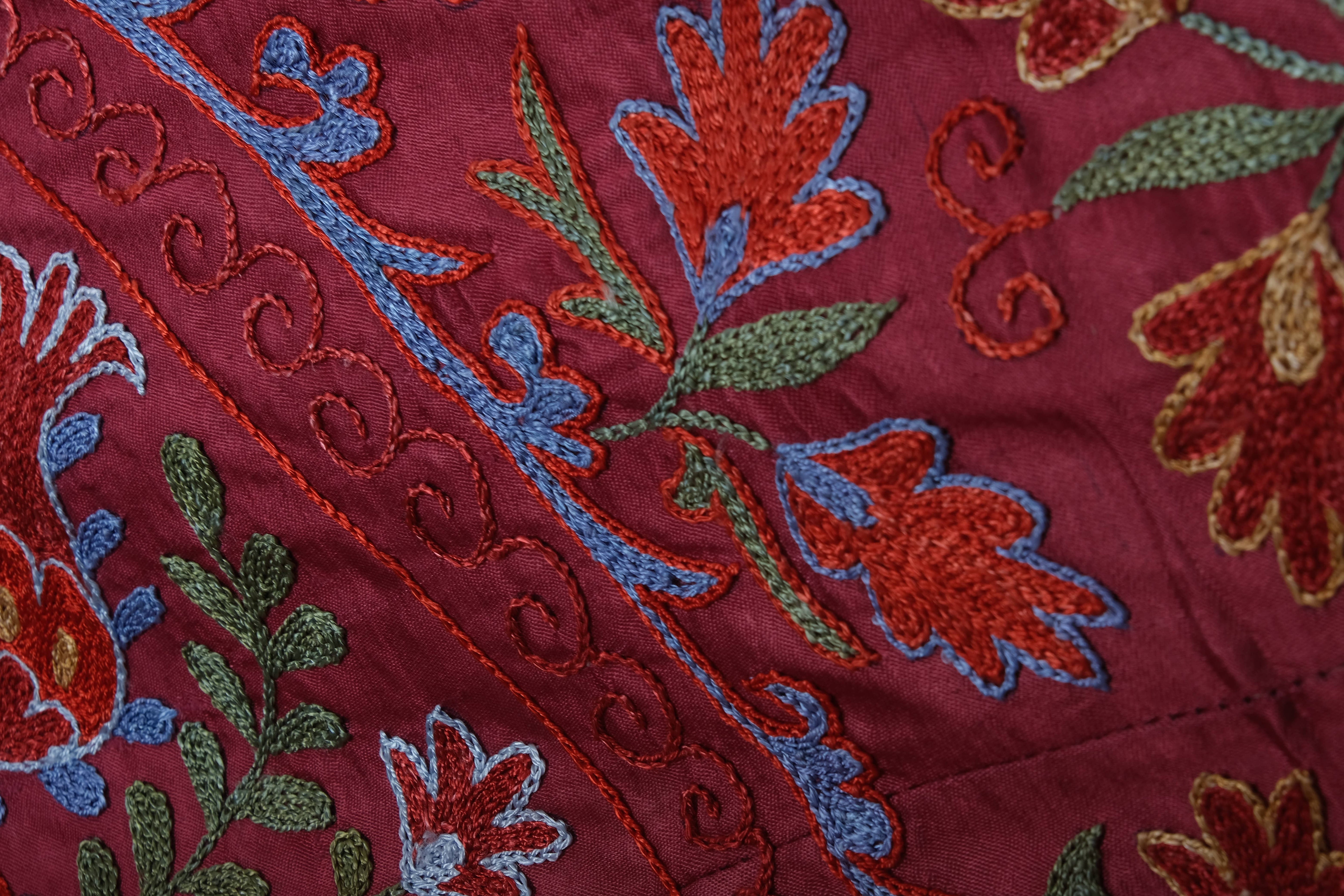Silk Suzani Wall Hanging & Bedspread | 3'1'' x 6'2''