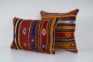 Kilim Pillow Cover Set of 2 | 16'' x 24''