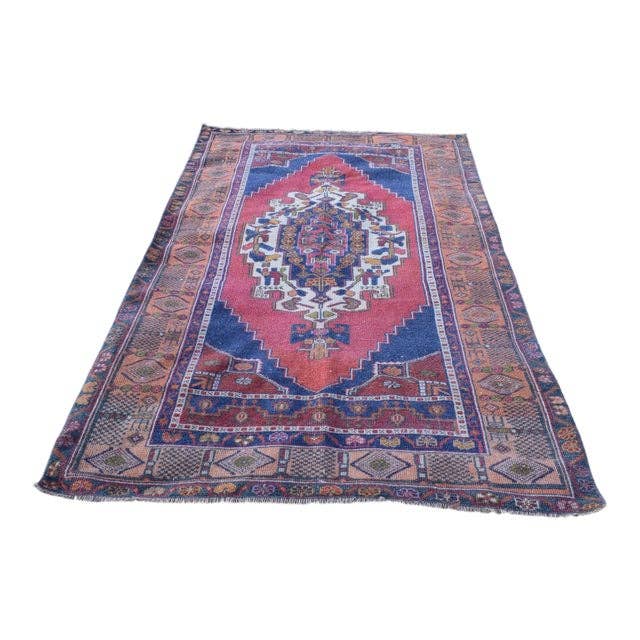 Vintage Turkish Rug 4'3'' x 7'10''