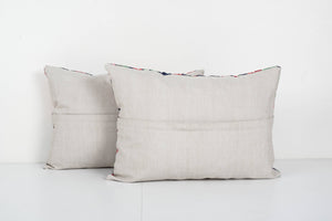 Uzbek Roller Printed Pillow Cover Set of 2 | 16'' x 22''