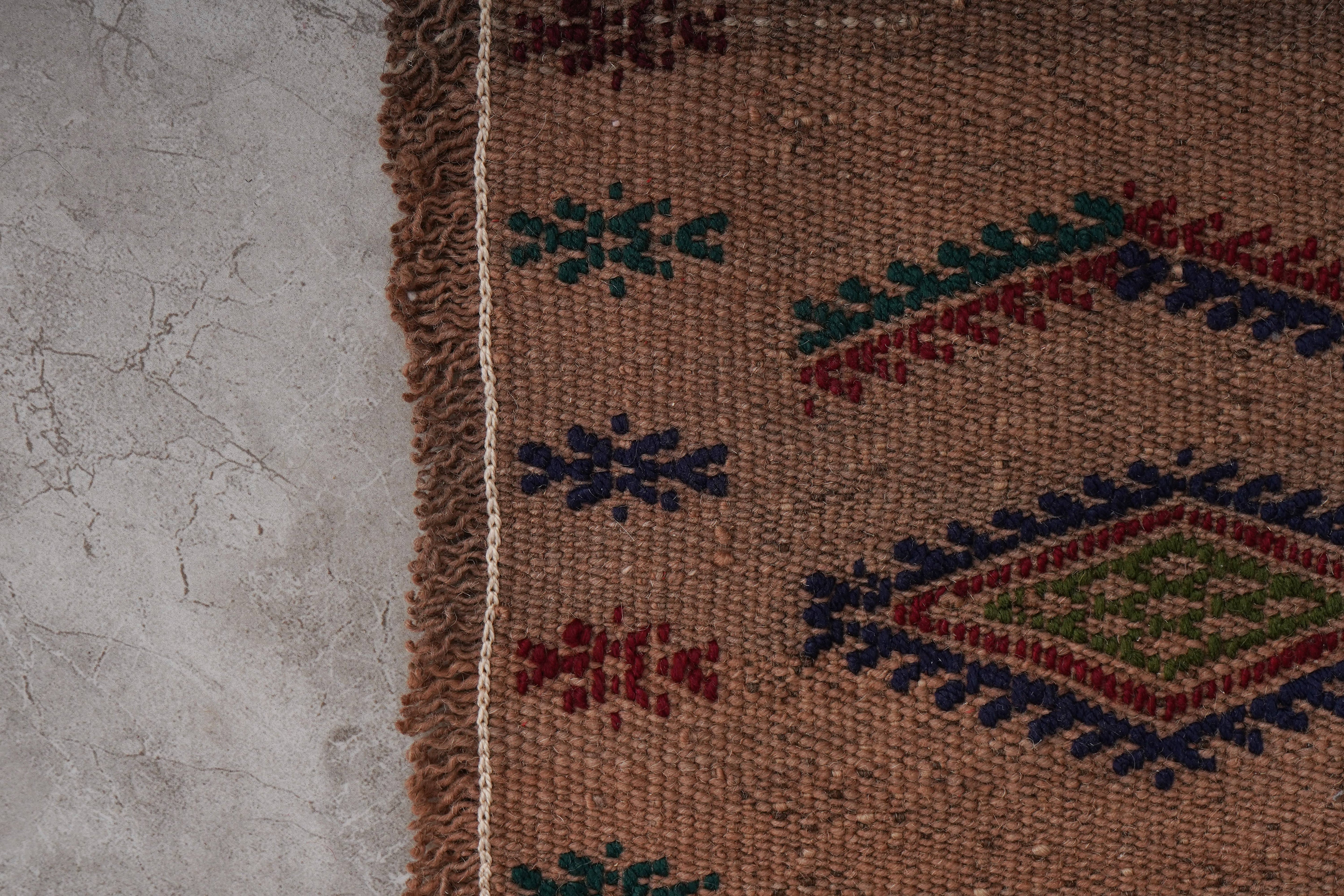 Vintage Turkish Jajim Runner 1'7'' x 12'6''