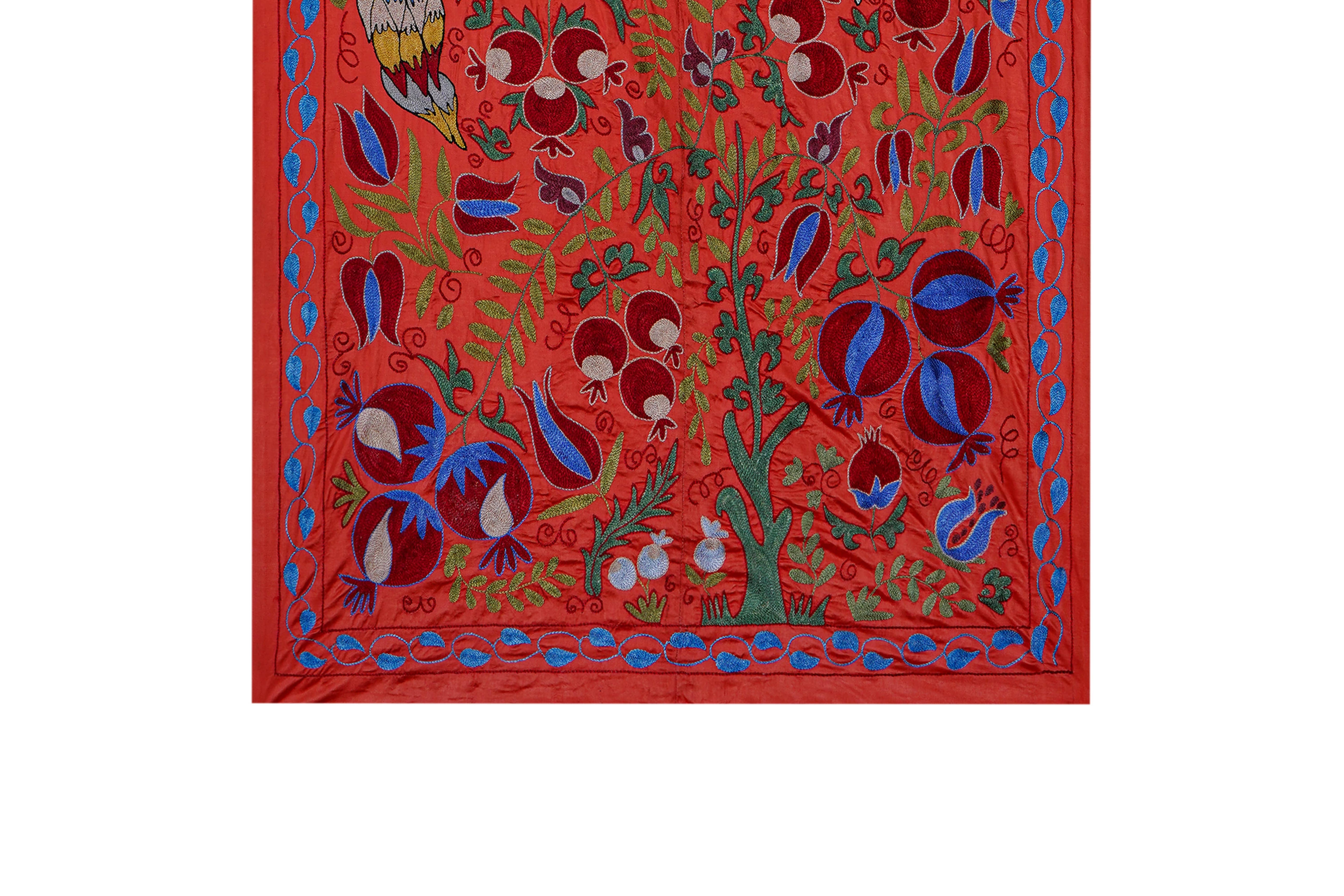 Suzani Wall Hanging & Bedspread 3'4'' x 6'1''