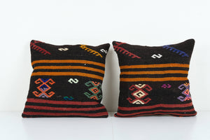 Kilim Pillow Cover Set of 2 | 18'' x 18''