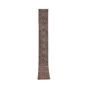 Vintage Turkish Karapinar Runner Rug 1'8'' x 17'2''
