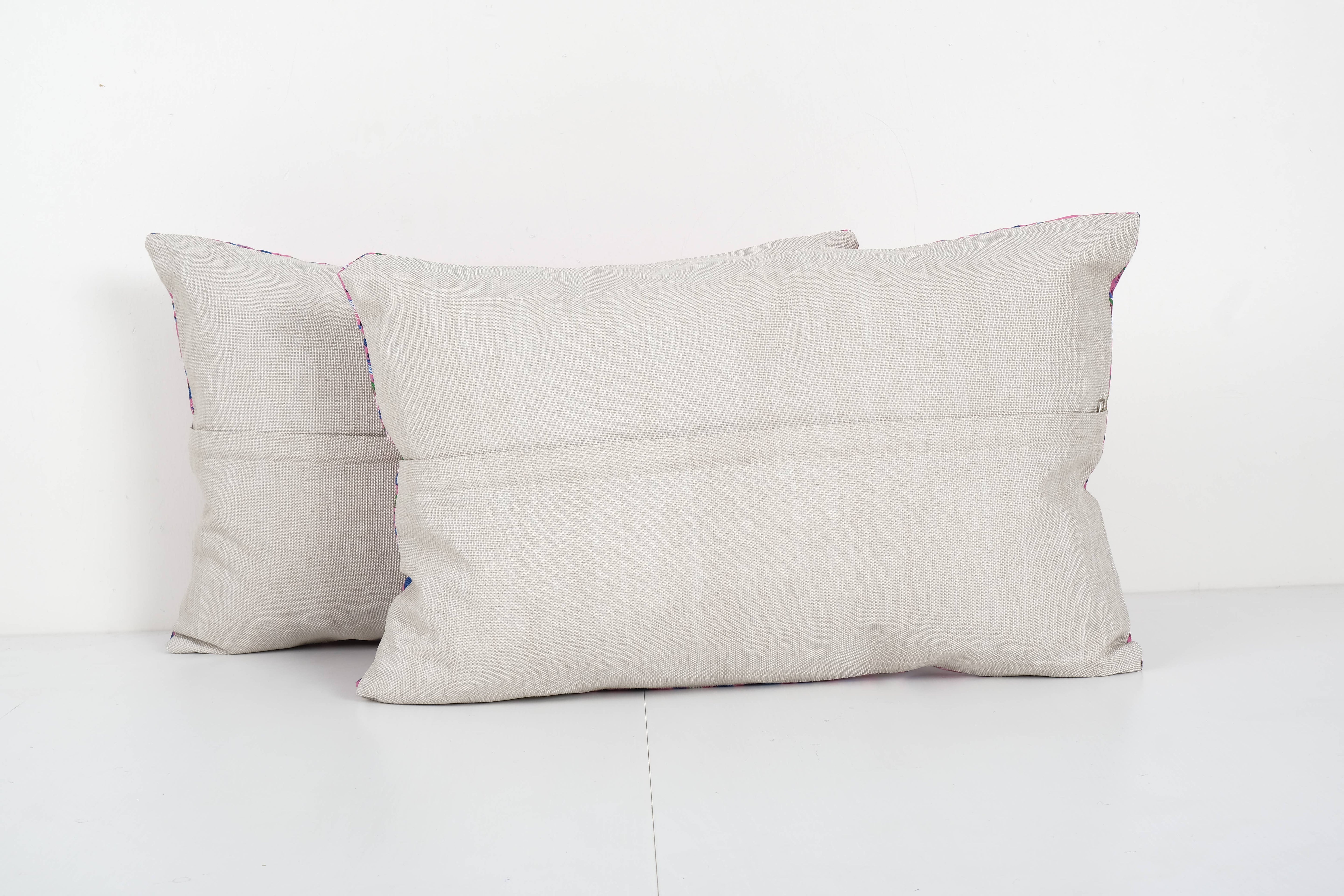 Uzbek Roller Printed Pillow Cover Set of 2 | 14'' x 23''