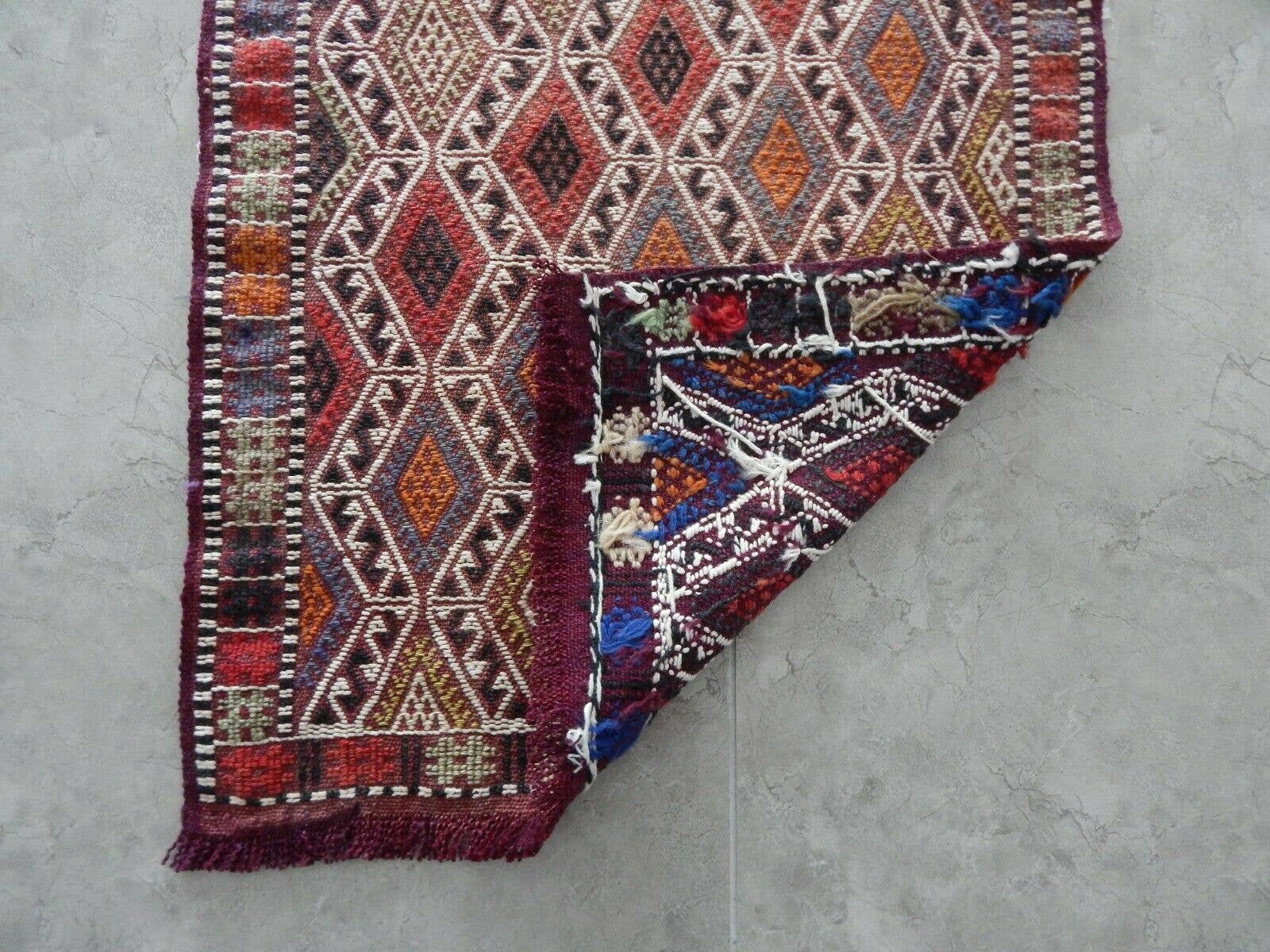 Vintage Konya Yastik Rug 20'' x 41''