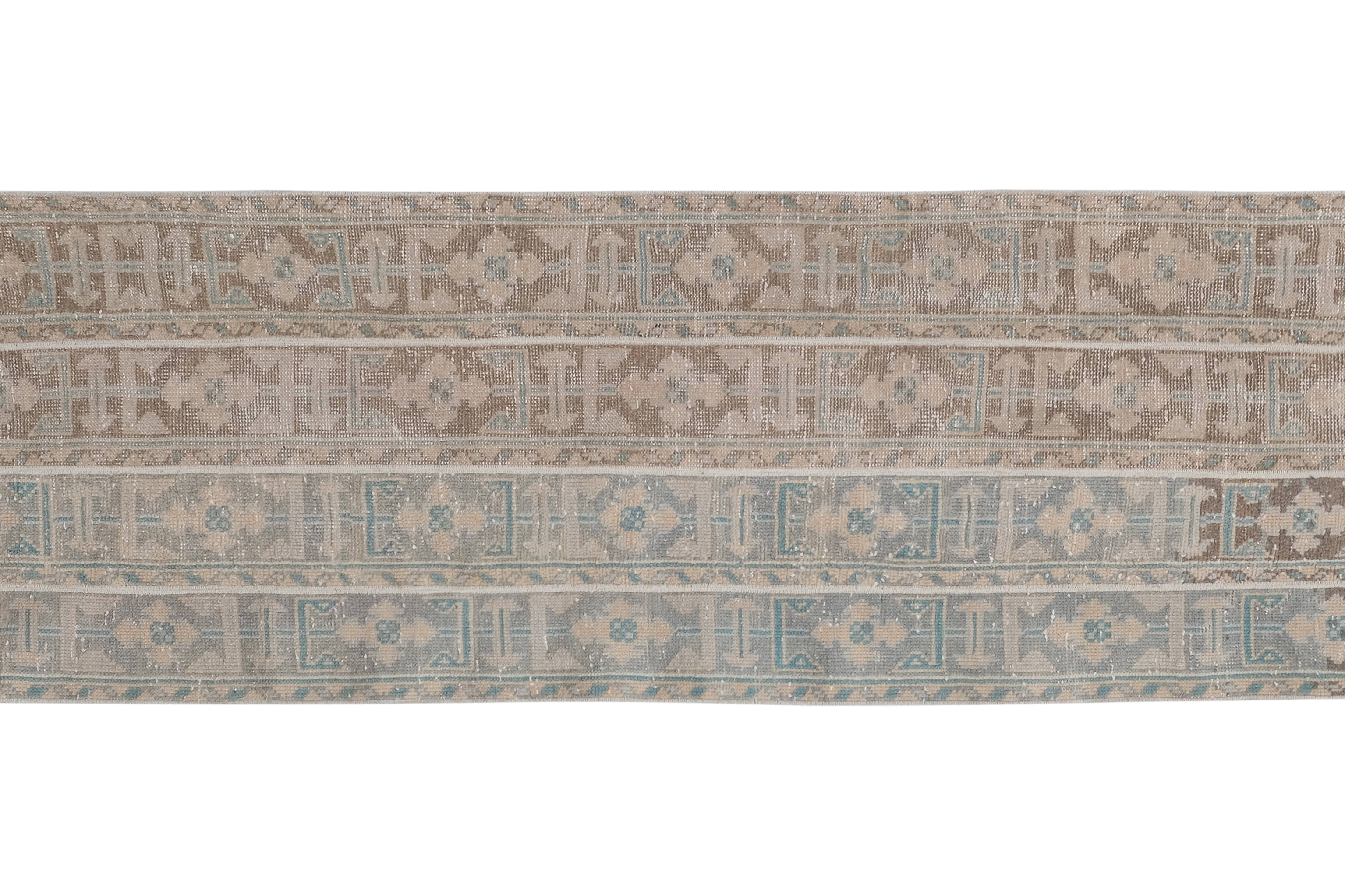 Vintage Turkish Anatolian Oushak Runner 2'6'' x 9'9''