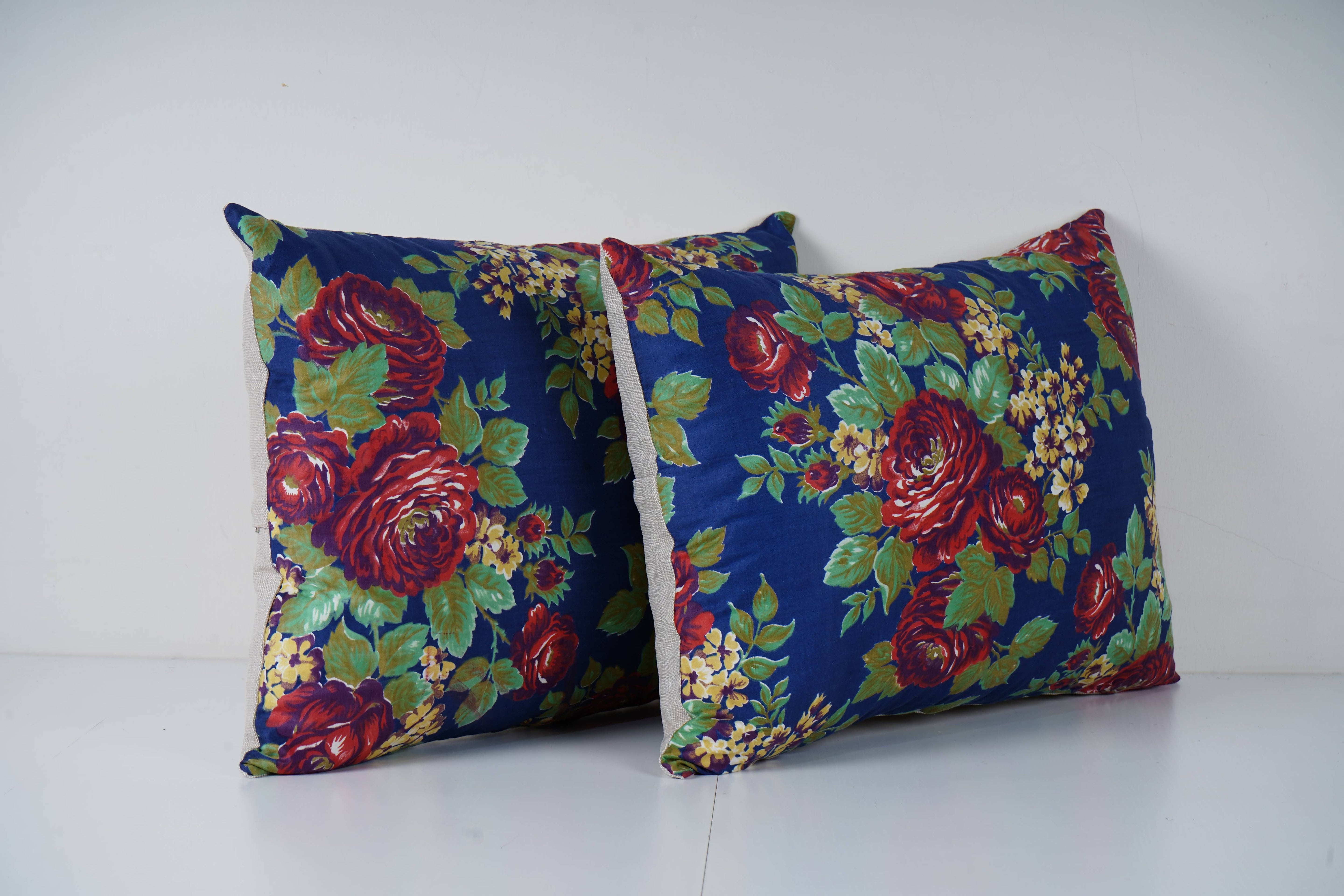 Uzbek Roller Printed Pillow Cover Set of 2 | 16'' x 22''