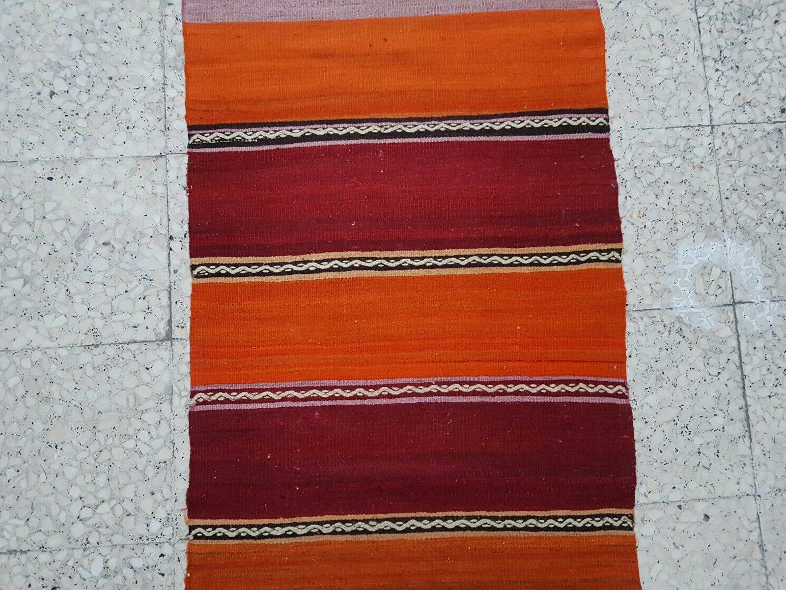 Vintage Turkish Kilim Runner 2'3'' x 8'8''