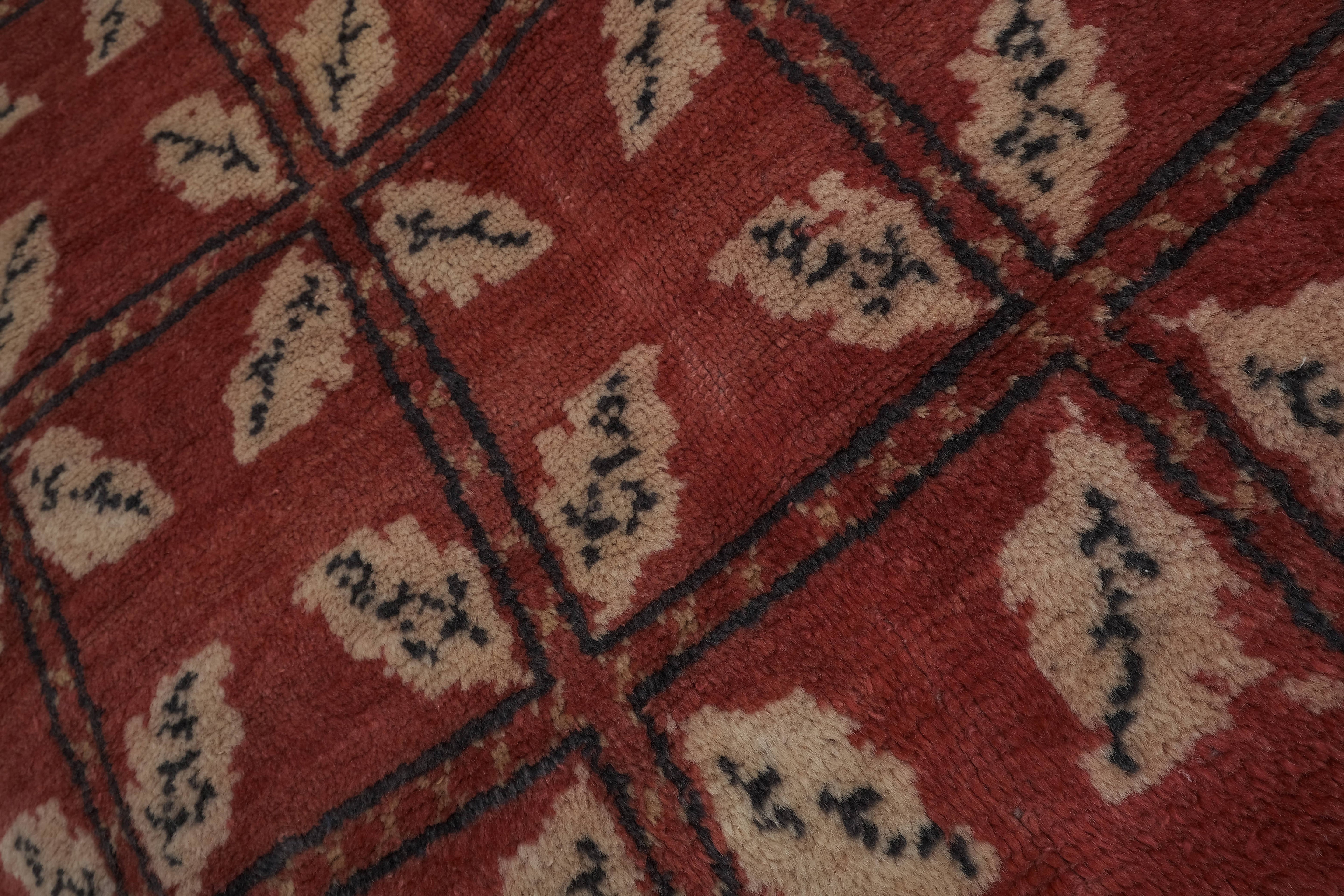 Vintage Turkish Kars Oushak Rug 4'8'' x 6'9''