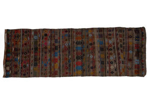 Vintage Turkish Kilim Runner 3'3'' x 9'3''