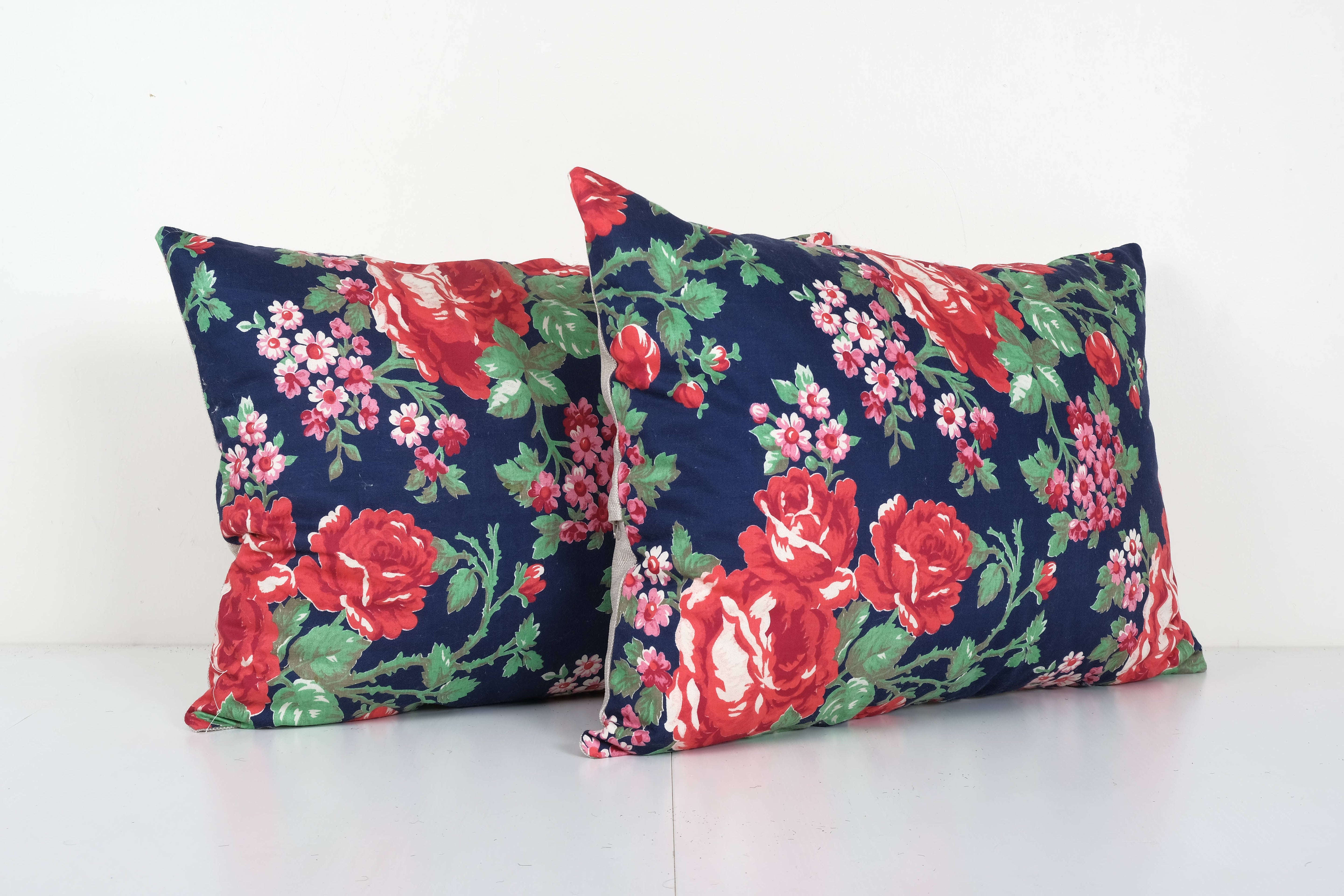 Uzbek Roller Printed Pillow Cover Set of 2 | 16'' x 22''