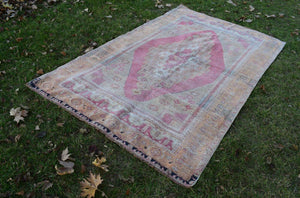 Vintage Turkish Konya Rug 4'9'' x 8'