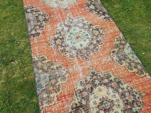 Vintage Turkish Runner Rug 2'11'' x 12'10''