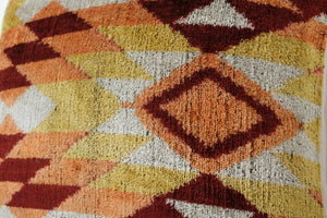 Silk Ikat Velvet Pillow Cover | 16'' x 16''