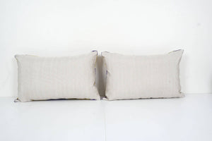 Silk Ikat Velvet Pillow Cover Set of 2 | 16'' x 24''