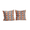 Silk Ikat Velvet Pillow Cover Set of 2 | 24'' x 24''
