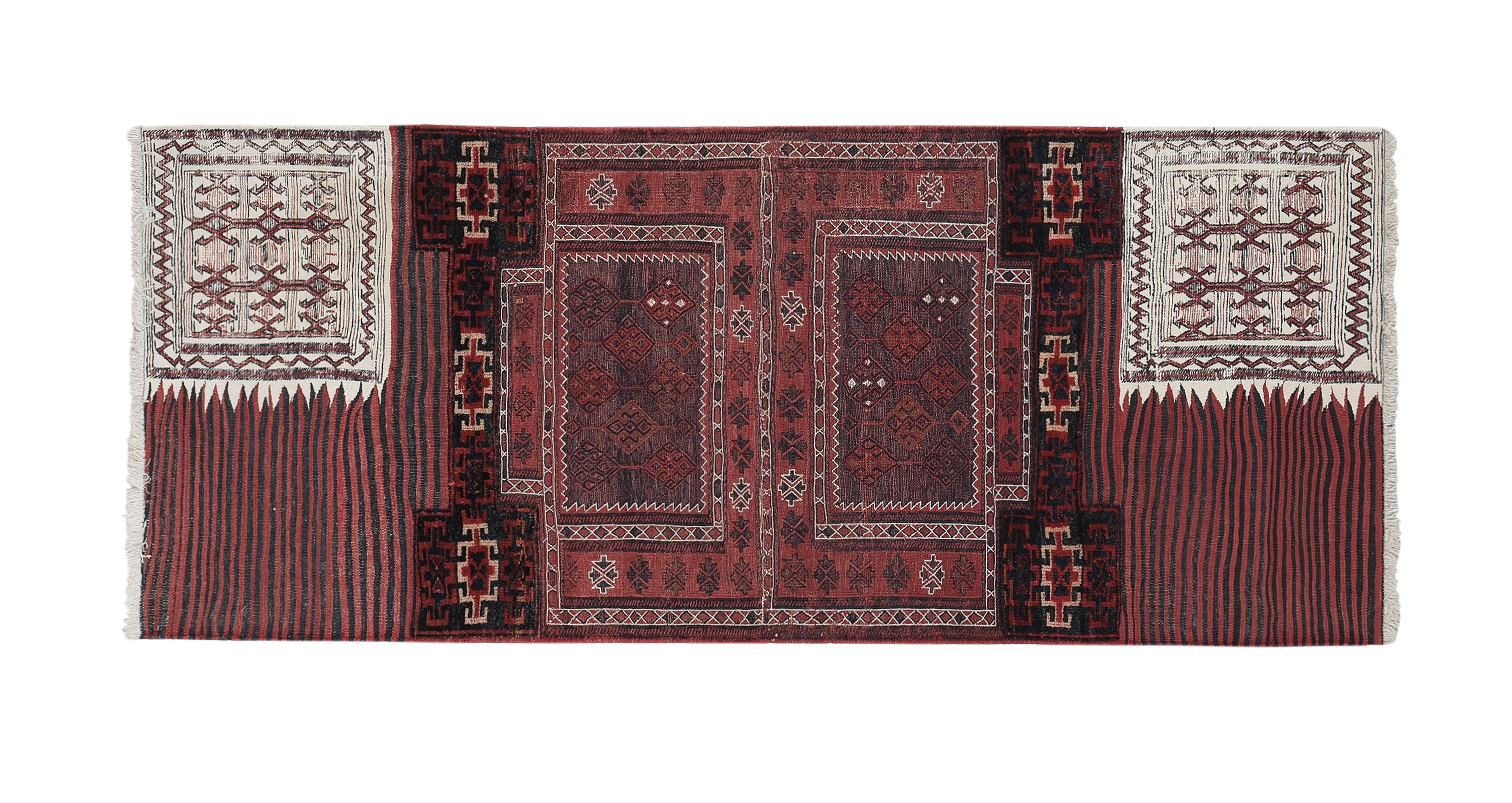 Vintage Turkish Anatolian Rug 3'1'' x 7'7''