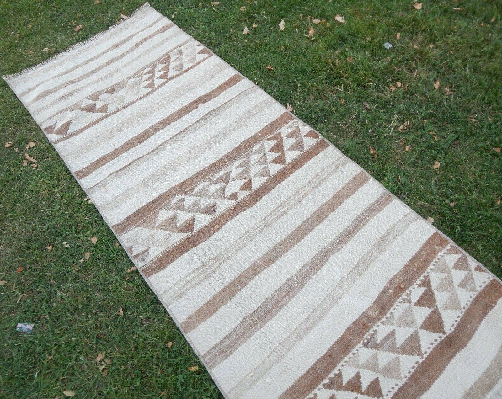 Vintage Herki Kilim Runner 2'9'' x 11'1''