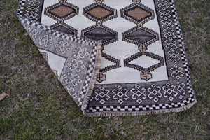 Vintage Turkish Anatolian Oushak Rug 3'4'' x 6'6''