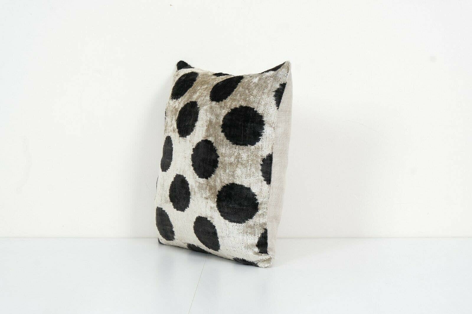 Silk Ikat Velvet Pillow Cover | 16'' x 16''