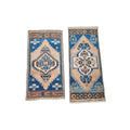 Vintage Turkish Yastik Rugs Set of 2 | 17'' x 39''